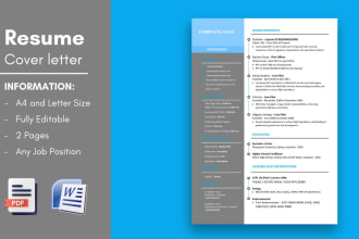 be your professional CV maker, resume writer and provide professional CV design