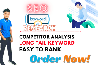 seo keyword research and competitor investigation