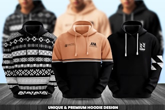 custom unique and trendy hoodie design fashionable sweatshirt for clothing brand