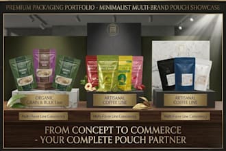 design professional minimalist packaging and labels