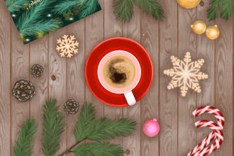 draw beautiful realistic holiday cards in procreate