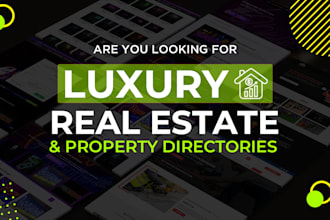 design a luxury real estate website or property directory