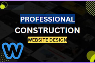 design professional construction website in wordpress