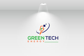 make best quality logo about electrical solar panel, energy, eco and power
