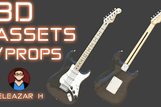 create 3d props, objects, assets
