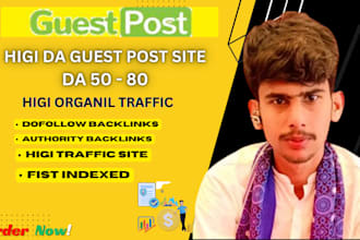 publish guest post backlink article on high da site