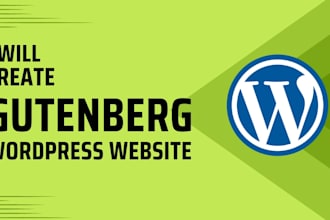 design wordpress website using gutenberg block editor