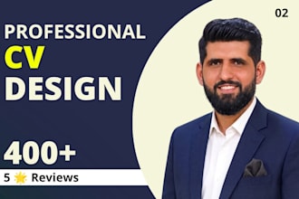 create professional CV design or resume design and CV maker