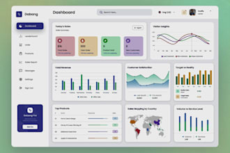 do web ui ux app design and dashboard design in figma