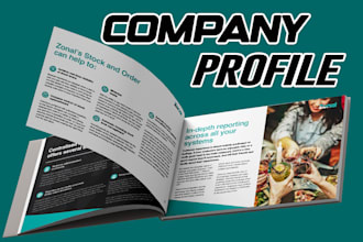 amazing business brochure, magazine or company profile, annual report design