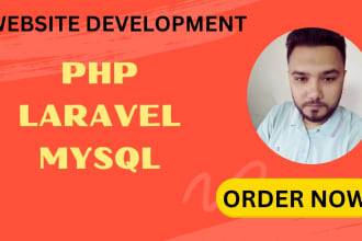 build php website as PHP laravel developer, admin panel and dashboard