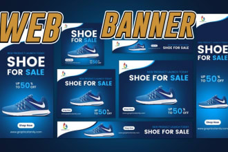 design amazing google banner, web banners adwords display ads ,tax flyer for you
