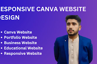 create beautiful custom website with canva and make it live