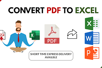 convert pdf to excel