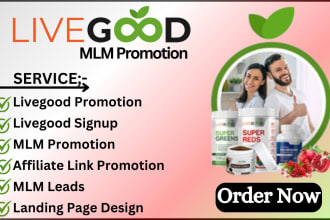 do livegood promotion, website promotion, MLM marketing, MLM traffic, mlm leads