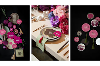design wedding invitation suite and baby shower with menu, table and number card