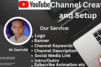 create and setup youtube channel