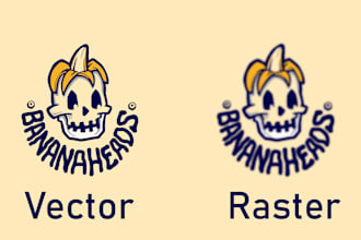 vectorize your logo, recreate, redraw and convert image to vector format