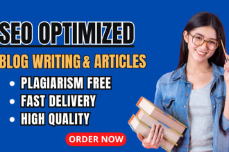 do SEO article writing, blog post writing, website content writing, copywriting