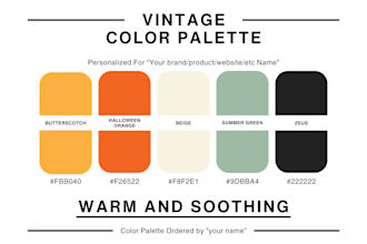 generate color palette or color scheme for your brand, product, website, etc