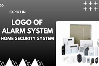 make best logo designs of alarm system, home security system