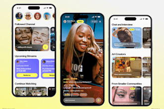develop livestreaming app, music streaming, smart tv app, video streaming app