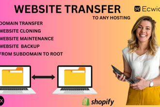 do website transfer migration maintenance domain transfer shopify wordpress