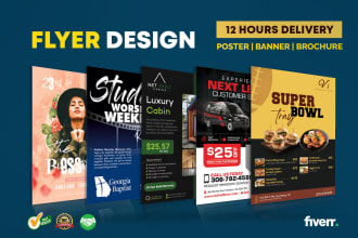 do a professional flyer, brochure, leaflet, or poster design