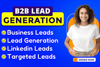 do b2b lead generation, targeted leads, linkedin leads and prospect email lists
