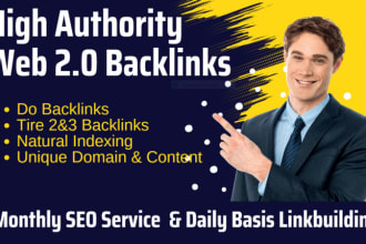 build high quality web 2 0 backlinks