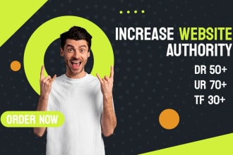 increase ahrefs domain rating and moz domain authority da dr ur tf