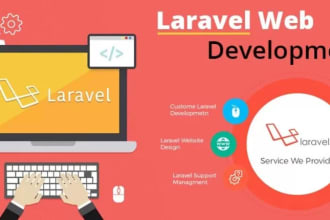 create a laravel cms website and laravel admin panel dashboard