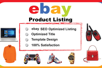 do ebay listing, ebay product listing, ebay SEO listing, ebay lister
