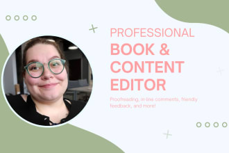 proofread, edit, and critique your book or novel