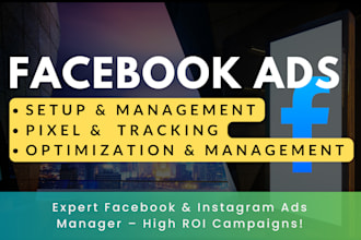 setup facebook, instagram ads campaign, manage meta ads for leads, shopify sales