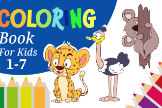 create a custom children s coloring book