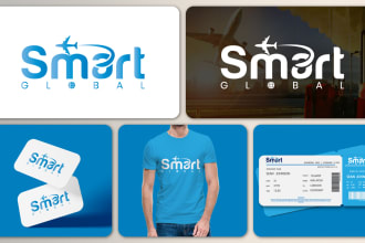 design travel agency, beach, resort and tourism logo