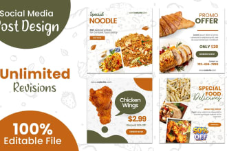 design creative social media post for facebook, linkedin and instagram banners