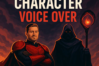 record a video game character voice over