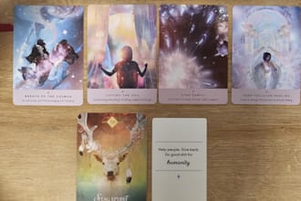 do an intuitive oracle card reading for answers you seek