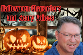 record a scary voice or a creepy laugh voice over