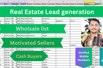 real estate wholesale lead generation for motivated seller and cash buyer leads