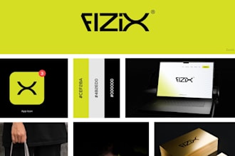 logo design typography, brand mark with brand identity design