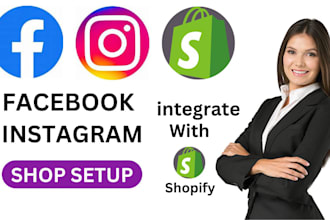 set up facebook shop, instagram shop to or integrate with shopify