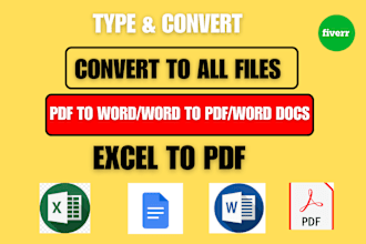 convert PDF to word or word to PDF