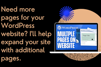 add content, new pages, and update your wordpress website
