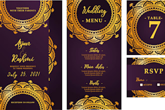 create a card for your wedding, birthday or other event