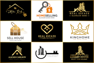 do a real estate property construction mortgage realtor business logo