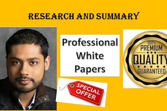 research and craft whitepaper for your projects