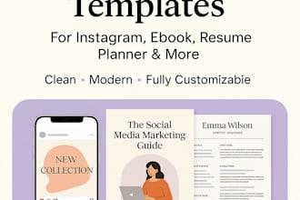 create professional and editable canva templates for your brand